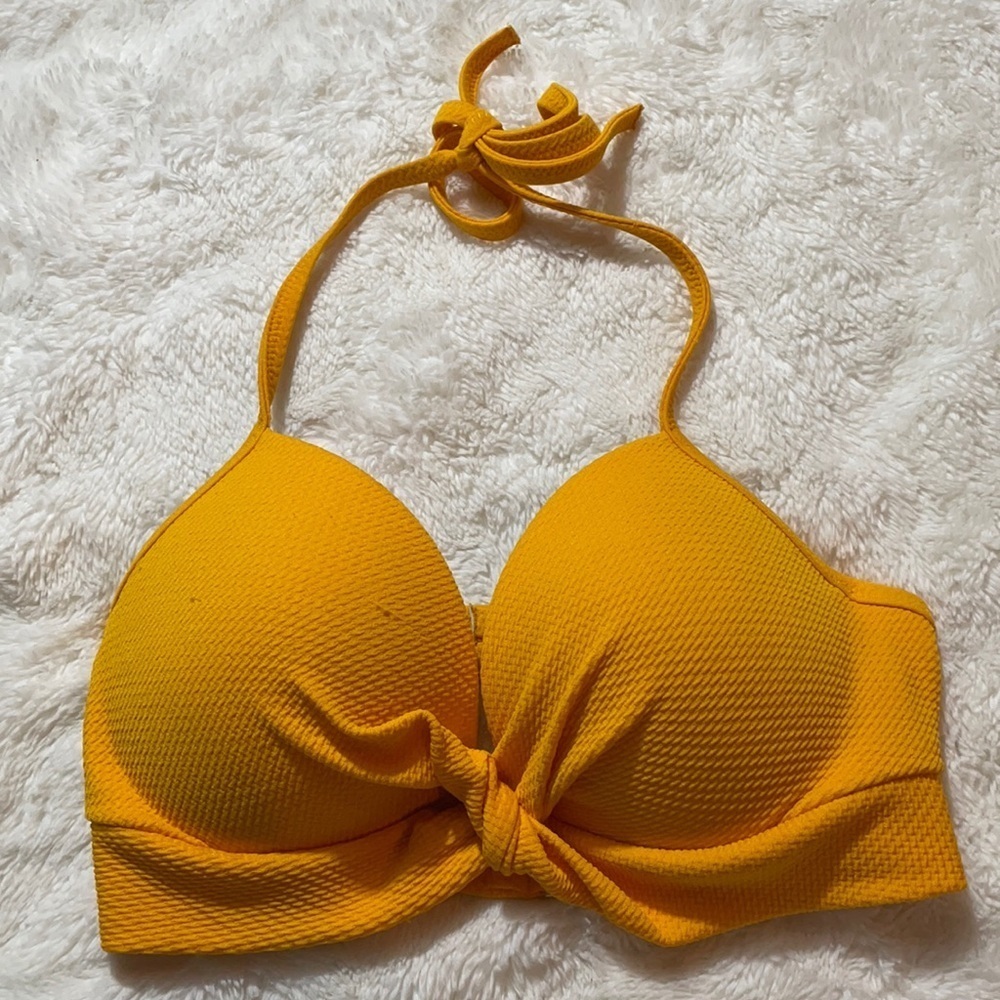 Shade & Shore Yellow Bikini Top